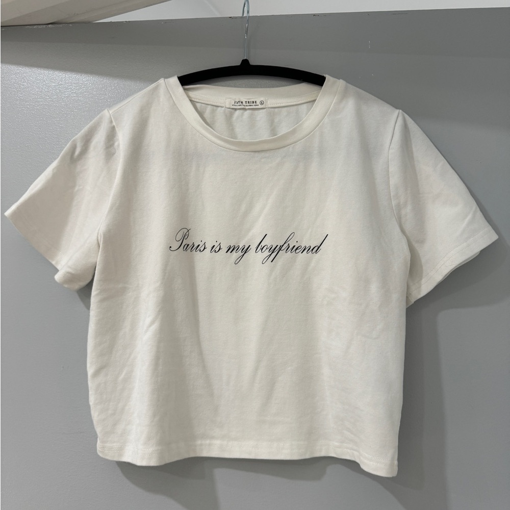White graphic t-shirt